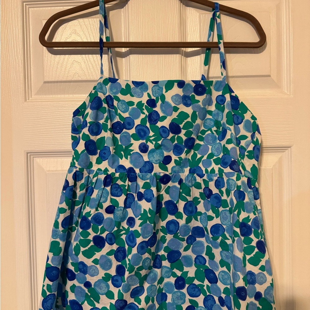 J. Crew Factory Vibrant Blue and Green Tank Top